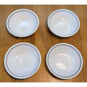 Corelle Winter Holly 6 1/4" cereal bowl Set Of 4 Nice!